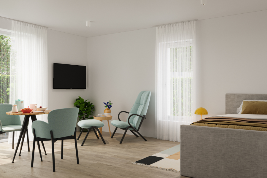 Teilmöbliertes Apartment Apartment Typ 1